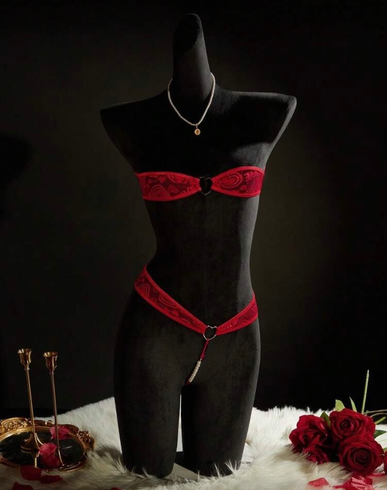 Mesh Set Pearl Panties 