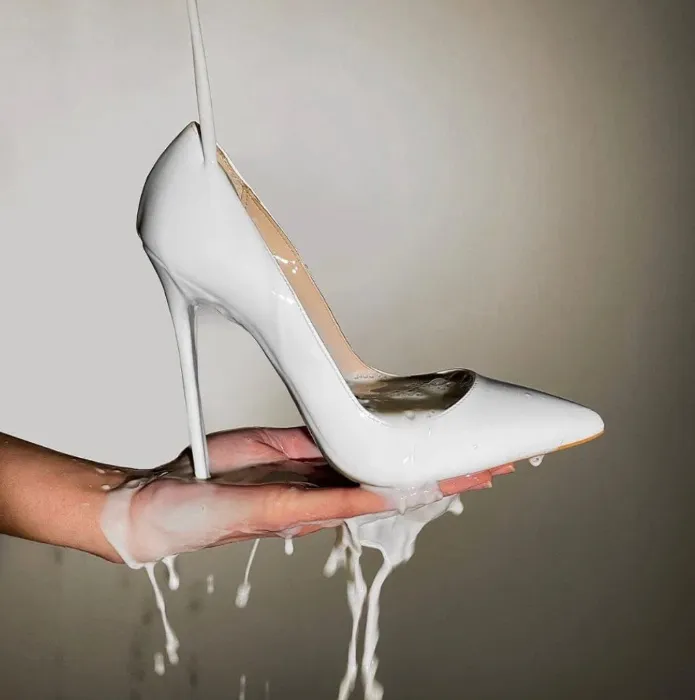 White Pumps 120mm