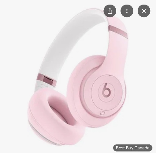 Pink beats headphones 