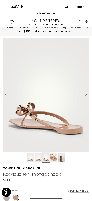 Valentino flip flops