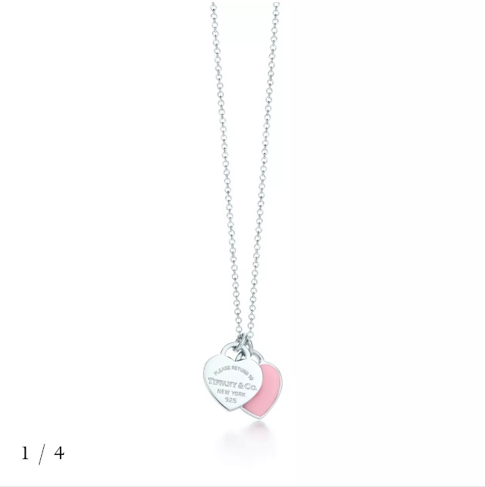 Return to Tiffany™ Mini Double Heart Tag Pendant