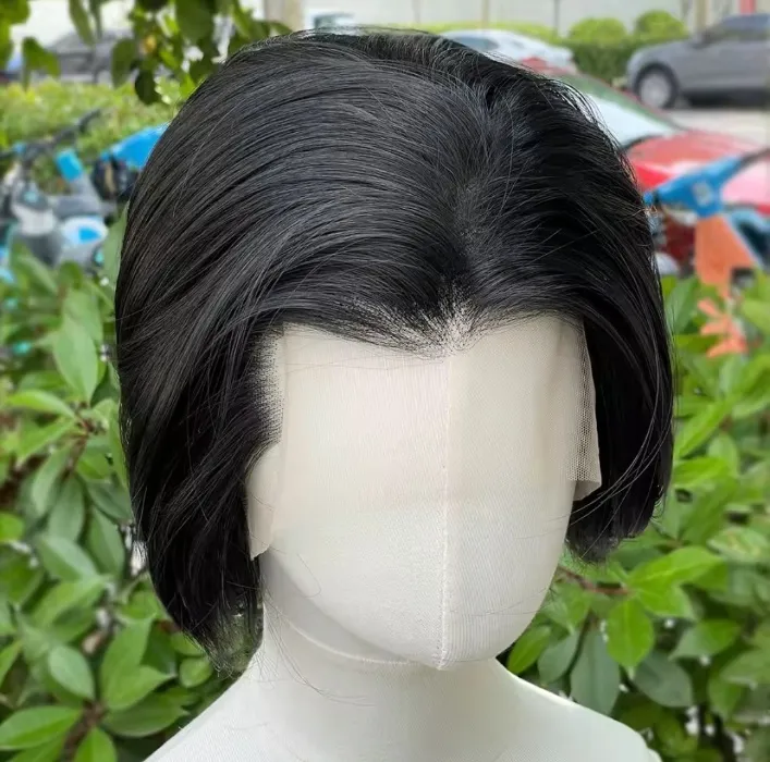 Black lace front wig 