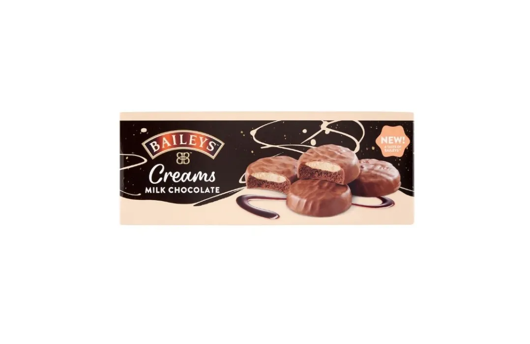 Baileys Cocoa Biscuits with Creamy Filling Milk Chocolate Coating 128g