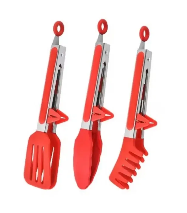 3 pcs Kitchen Tongs Set