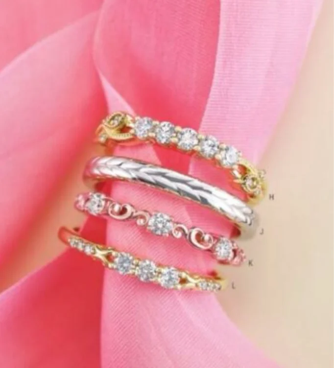 Custom designed stack rings 