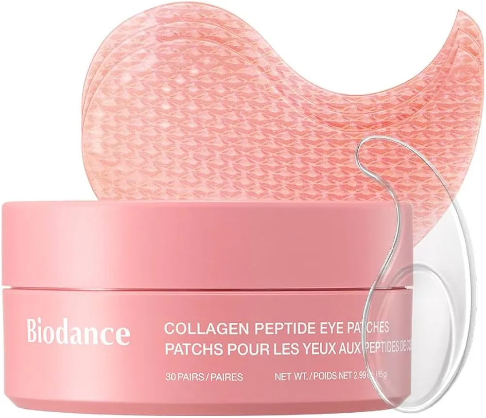 BIODANCE Hydrogel Eye Patches for Under Eye - Collagen Peptide, Anti Wrinkle & Fine Lines (60 Count)