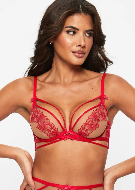 Floral Affair Non Padded Plunge Bra