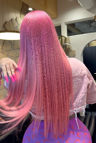 Fresh hair color👸🏼💗