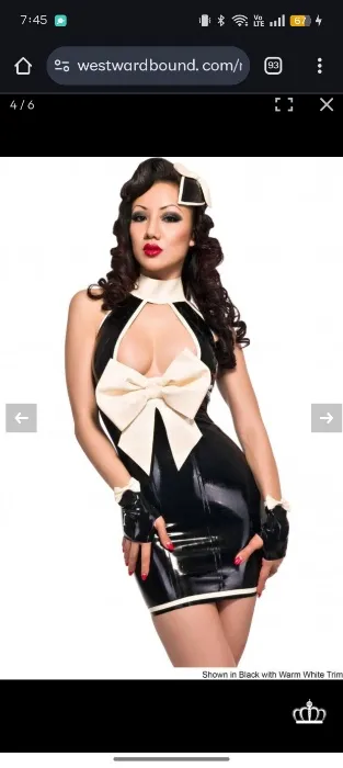 Latex Bow Dress 