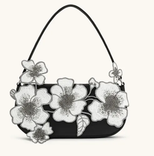 Leona Bead Embellished Shoulder Bag