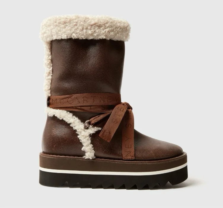 Stella McCartney Vegan Plush-Lined Snow Boots