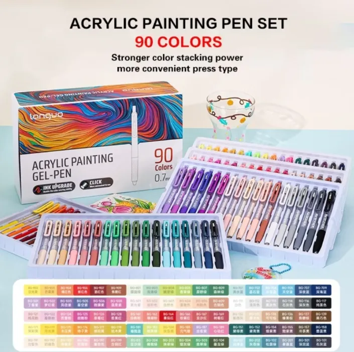 Languo 90 colors Acrylic Gel Pen