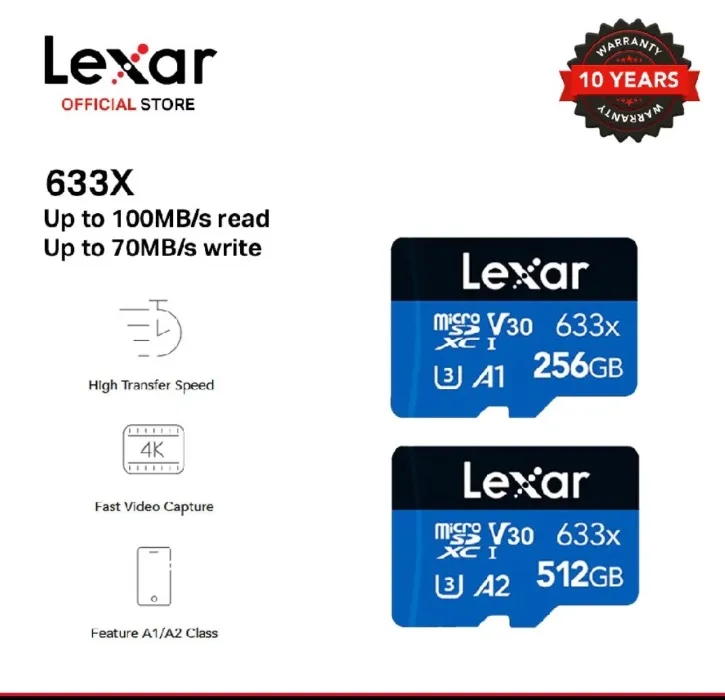 Lexar 256gb SD card (2pcs)