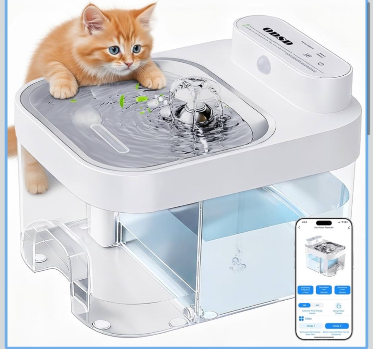 cat gravity water bowl