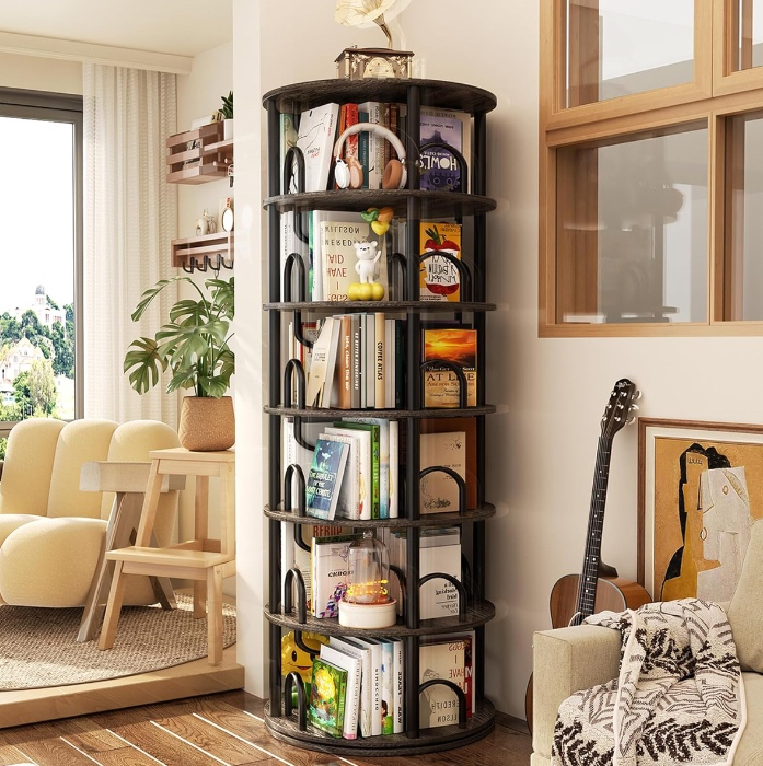 spinning bookshelf!