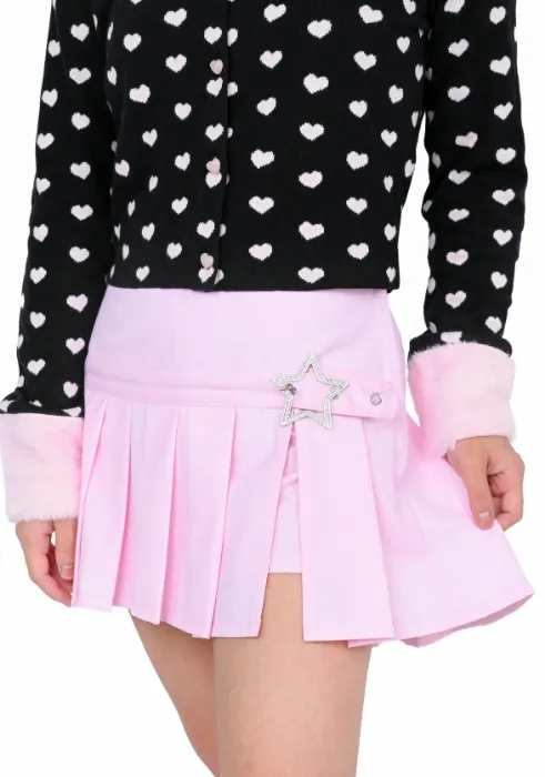 Hailey Pleated Skirt - Pink | L
