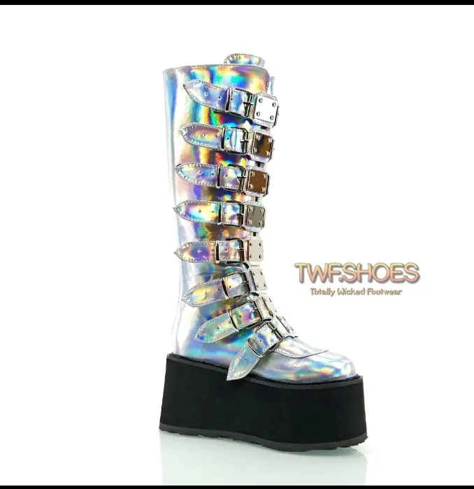 Money for iridescent boots!