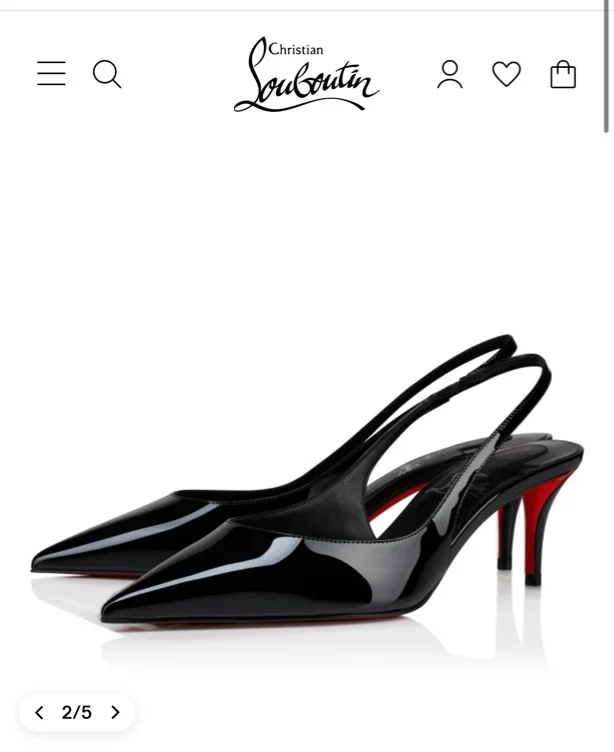 Louboutin Miss Z sling back 