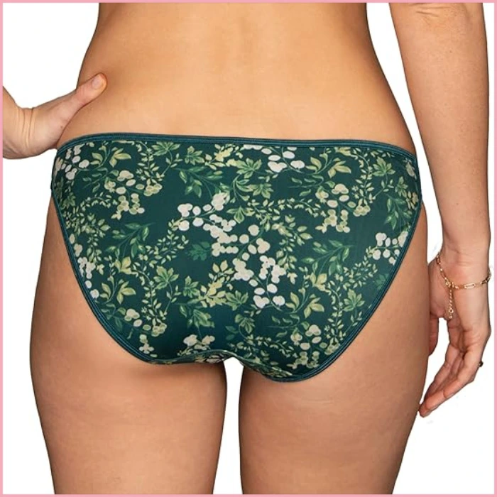Green Space Print Vanity Fair Illumination String Bikini