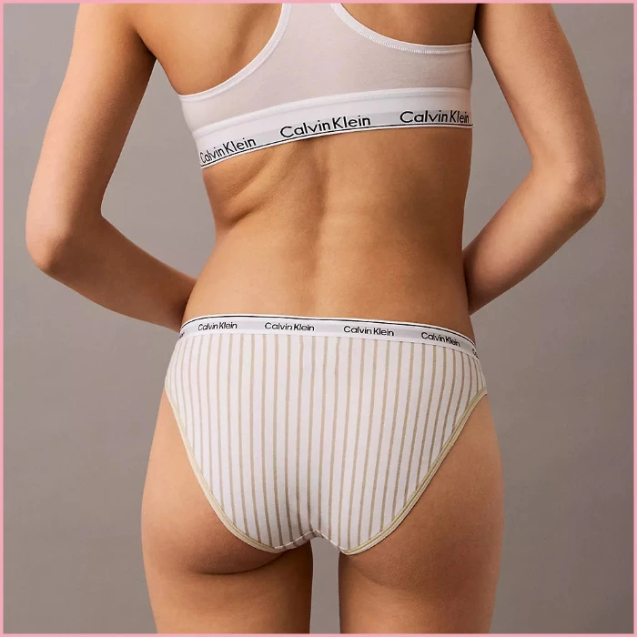 Steady Stripe | Pelican Calvin Klein Modern Logo Bikini