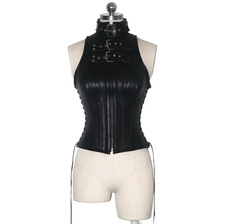 Lace-Up Buckle Vest – ginzishop.com