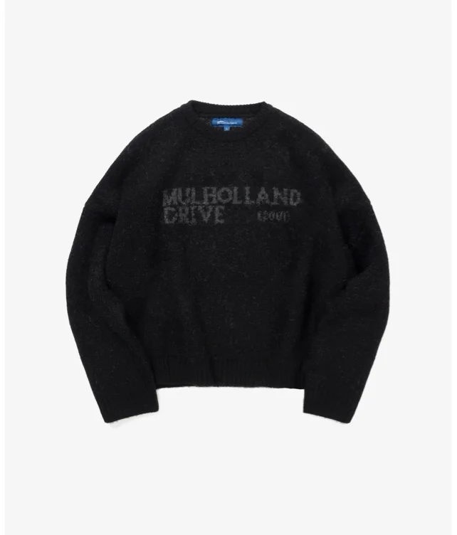 Mulholland Drive Brushed Knit - Black