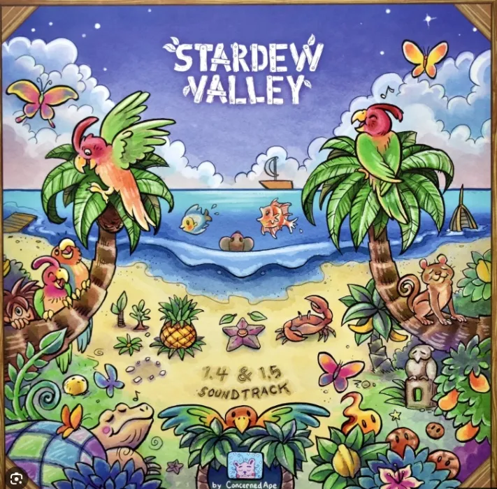 Stardew Valley 1.4 & 1.5 Update Vinyl Video Game Soundtrack LP Record