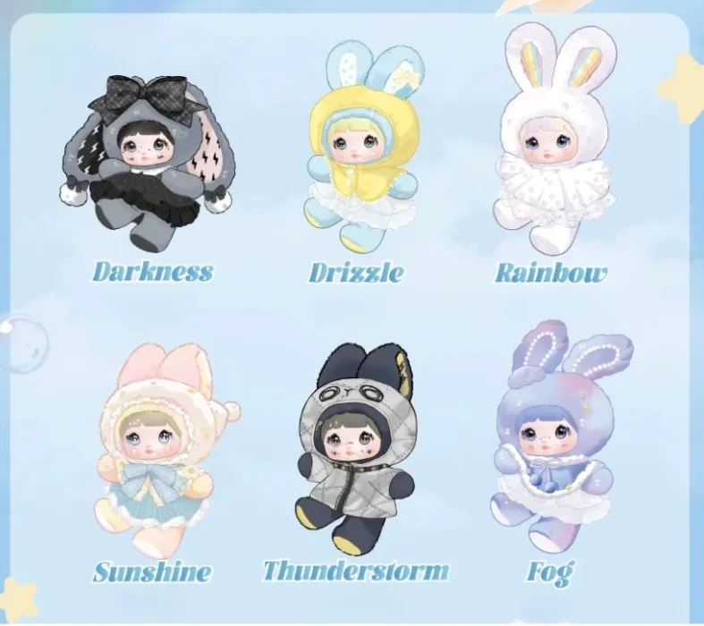 Nommi Weather Plush Blind Box Original Random Box 1Piece Birthday Gift Toys