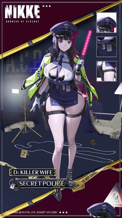 NIKKE d killer wife secret police cosplay