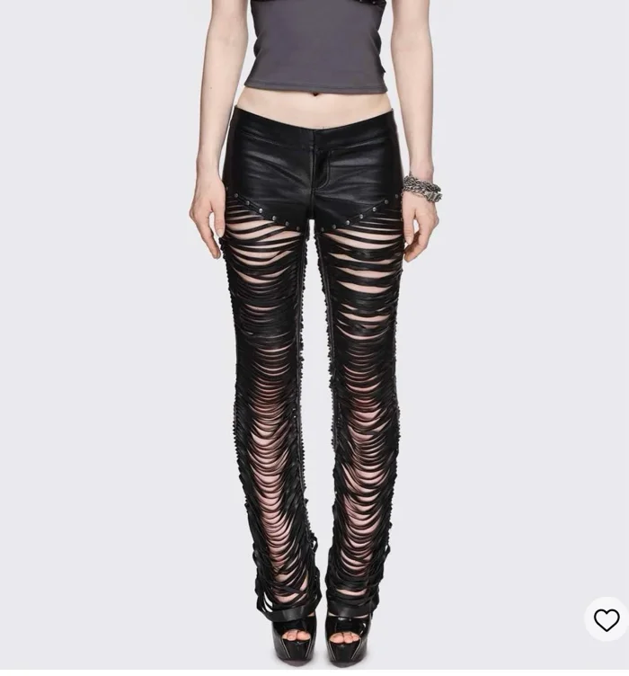 Ming’s leather slash pants 
