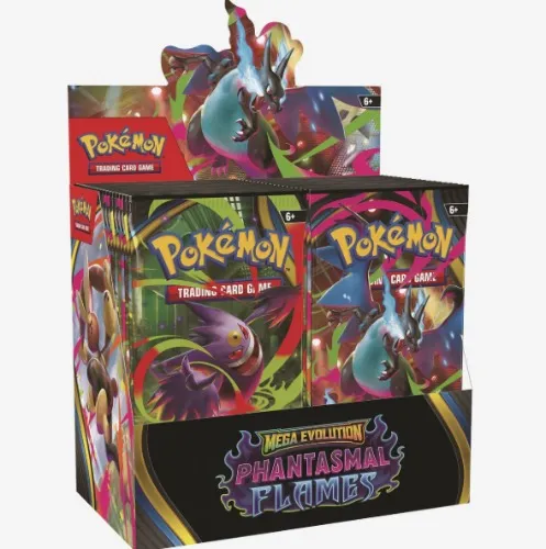 Pokemon Display (Booster Box) - ME02 - Mega Evolution: Phantasmal Flames - 36 Boosters