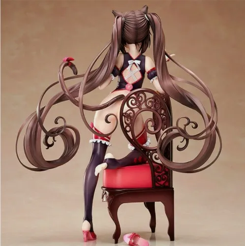 NEKOPARA Chocola Vanilla PVC Figure Anime Girl Chair Statue Model Toys Gifts New