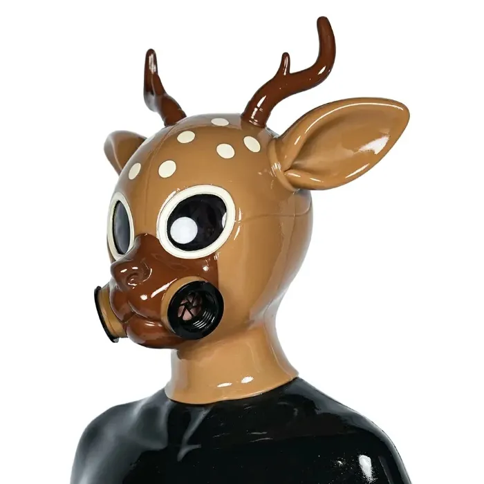Silicone Brown Stag Gas Mask Hood – FeturaX