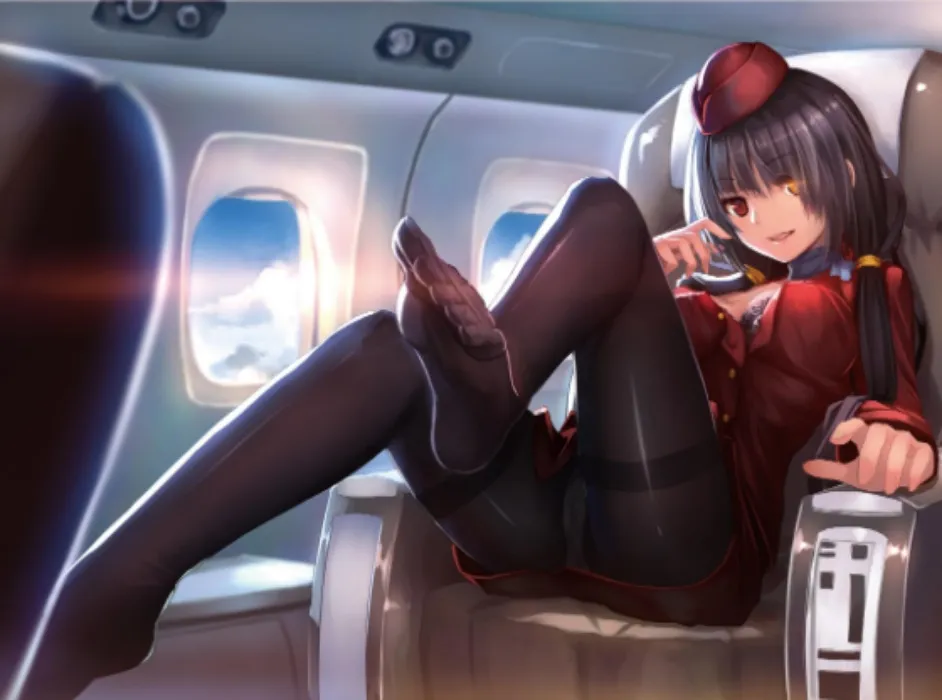 Kurumi Tokisaki Flight Attendant Cosplay 