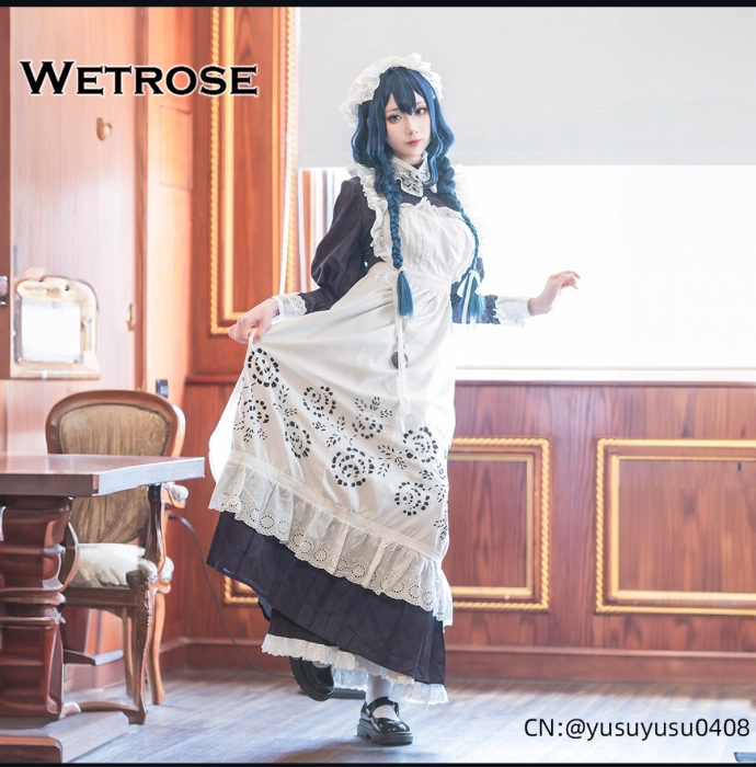 Kronii Maid cosplay + Wig