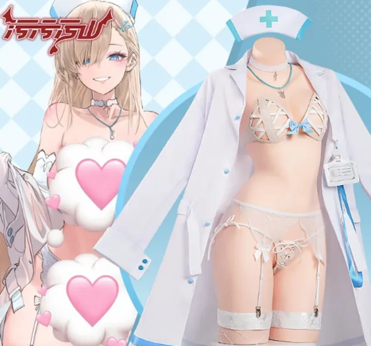 Blue Archive Nurse Asuna Lingerie Cosplay
