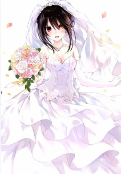 Kurumi Tokisaki Wedding Cosplay + wig
