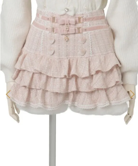 Liz Lisa Hem Fur Frill Skirt-Pants