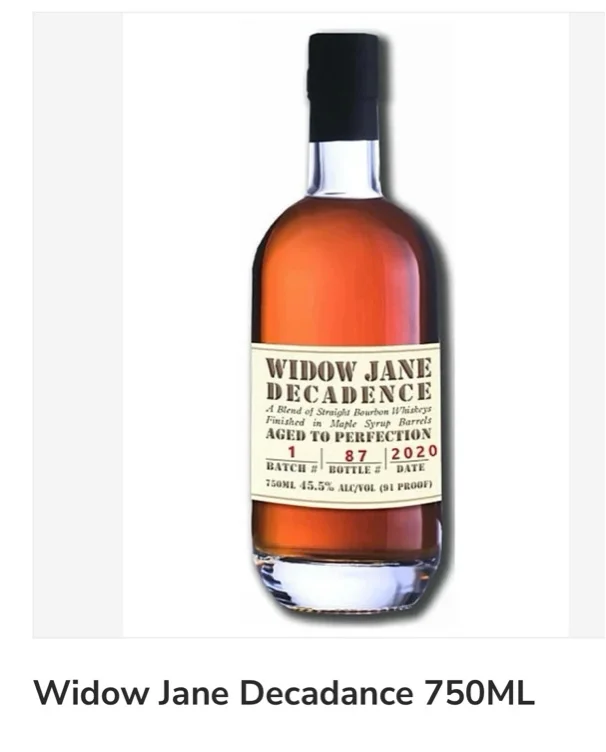 Widow Jane Decadence Bourbon