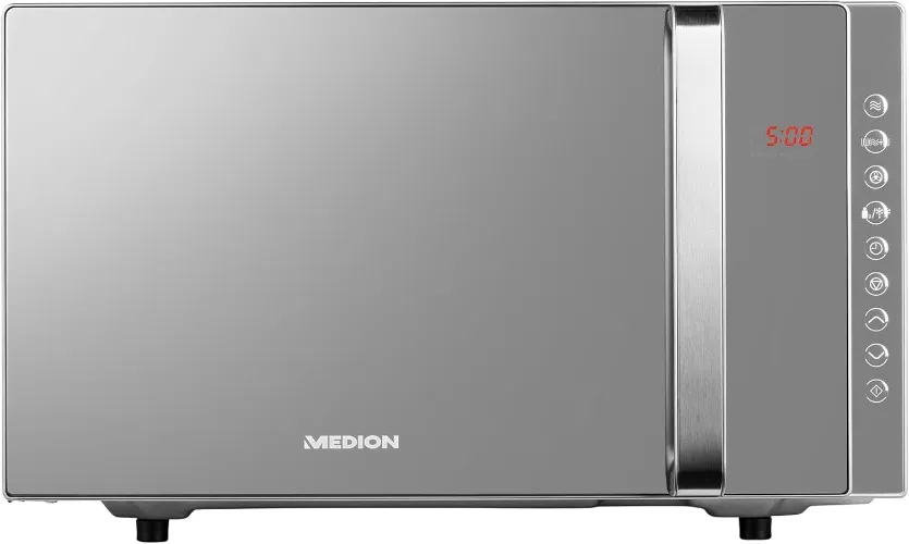 MEDION freestanding, 3-in-1 microwave with grill and hot air function, 800 watts power, 1200 watt top grill/hot air outpu