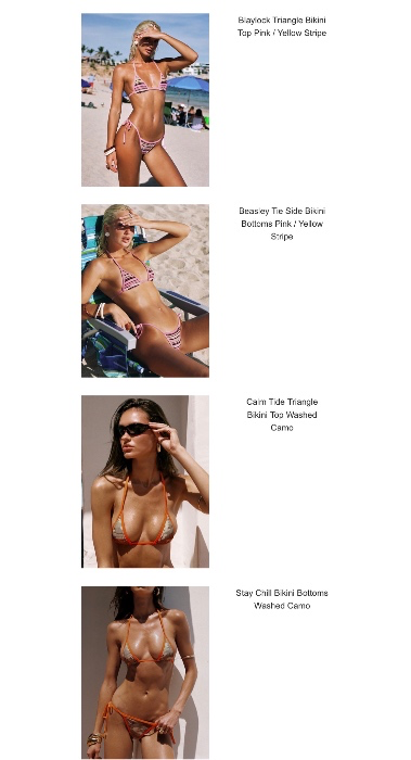 Bikini shopping cart $250
