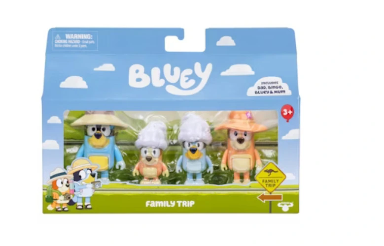 BLUEY Family Trip Figure Set