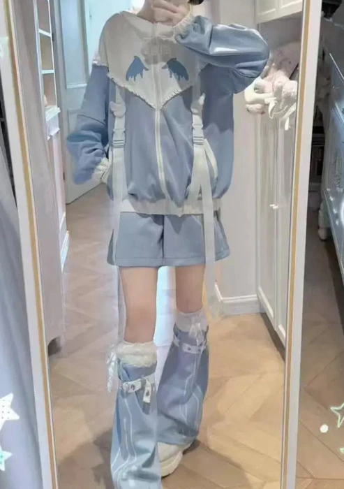 Tenshi Kaiwai Jacket and Shorts, Detachable Sleeves 