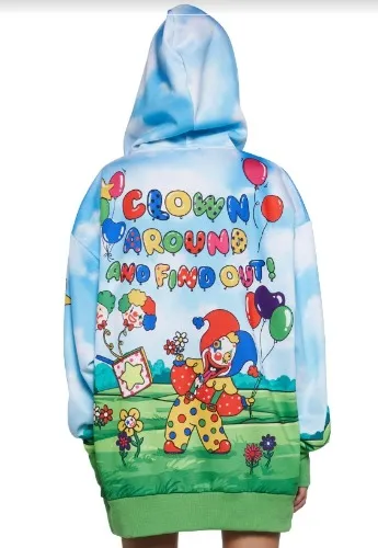 Clown Around Oversized Hoodie