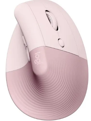 Mouse Sem Fio Logitech Lift Vertical com Design Ergonômico para Redução de Tensão Muscular, Cliques Silenciosos, Conexão Bluetooth ou USB Logi Bolt, Compatível com Windows/macOS/iPadOS - Rosa | Amazon.com.br