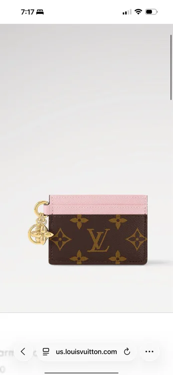 LV Charms Card Holder