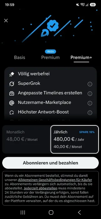 X Premium PLUS 👋🧎 