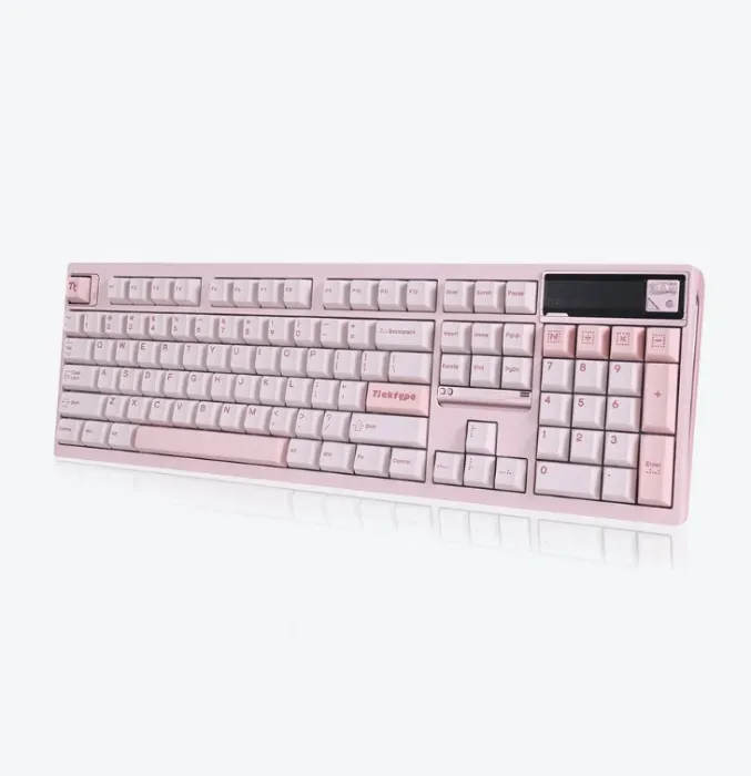 pink ticktype keeb