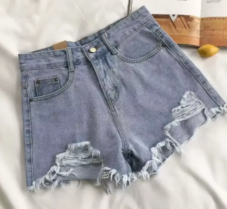 Denim shorts