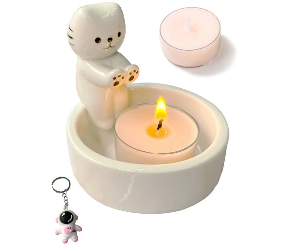 Cat candle holder
